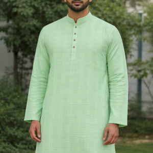 জামদানী সুতি পান্জাবী লেমন,(কোড=৩০৩)