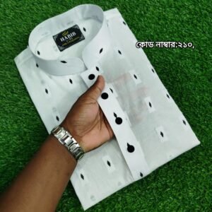 সুতি কাটিং কাপড়ের পাঞ্জাবি, কোড:210,